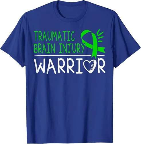 Vista 21 de Camiseta de lesión intracraneal - Camiseta de conciencia TBI, Negro, S