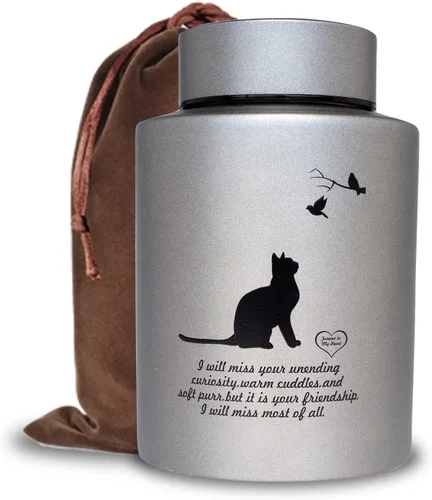 Vista 11 de Urnas de cremación de mascotas para perros, gatos, cenizas, hasta 60 libras, perros y gatos, urnas conmemorativas de recuerdo para cenizas, medianas