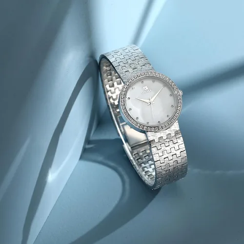 Vista 5 de Relojes para mujer, reloj de enfermera, impermeable, para mujer, pulsera de muñeca, simple, dorado, elegante, impermeable, reloj de cuarzo