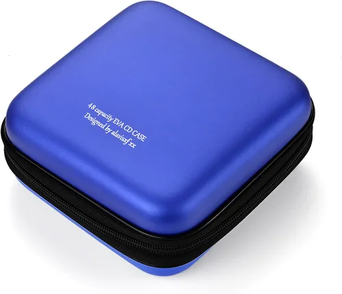 Vista 15 de LIOVODE Funda para DVD, estuche de CD EVA, organizador de almacenamiento, portátil, protector de DVD, soporte para billetera para coche CD Holder