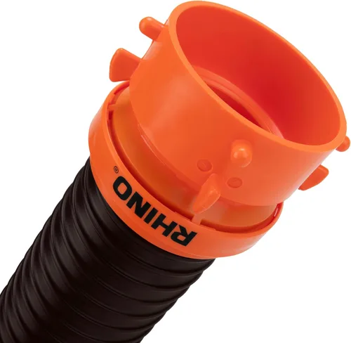 Vista 6 de Camco RhinoFLEX Kit de manguera para tanque totalizador de 3 pies - Incluye codo transparente de 90 grados, manguera de drenaje y 2 tapas