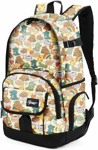 Vista 41 de Mochila escolar estilo Rickyh, mochila de viaje para hombres y mujeres, mochila ligera con compartimento para portátil, Tamaño único