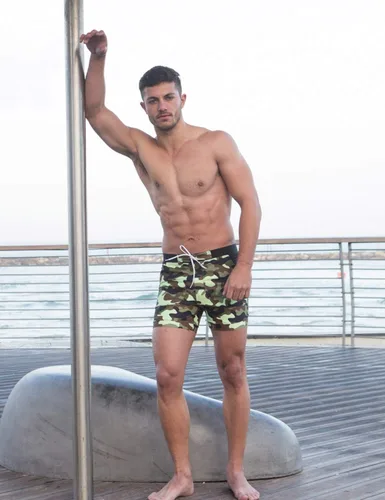 Vista 24 de Taddlee Traje de baño de los hombres Básico Largo de Natación de Surf Camo Shorts