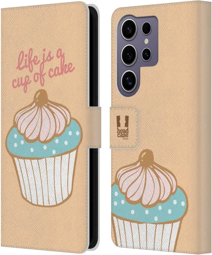 Vista 211 de Head Case Designs Assortment Cupcakes Happiness Leather Wallet Case Compatible with Samsung Galaxy A07 4G Surtido