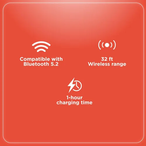 Vista 8 de RadioShack - Auriculares inalámbricos Bluetooth 5.2 ANC IPX5 con batería de 6 horas, color blanco