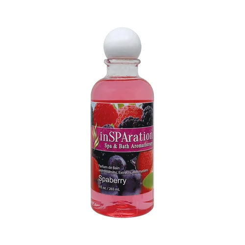 Vista 6 de inSPAration Spa and Bath Aromatherapy 111X Líquido de Spa, 9 Onzas, April Showers, Morado