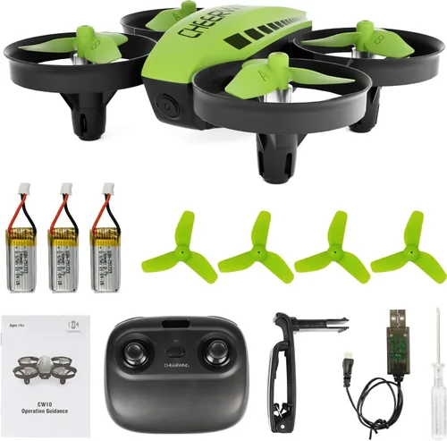 Vista 7 de Cheerwing CW10 Mini Dron, WiFi FPV Drone con cámara, RC Drone Toy con Auto Hovering, Control de voz