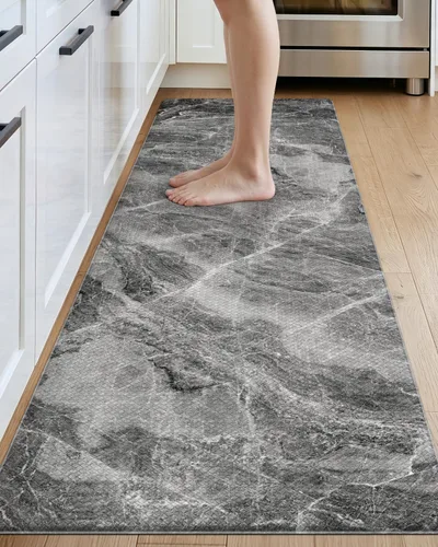 Vista 25 de DEXI Alfombrillas de cocina acolchadas antifatiga 23 x 86 pulgadas, color Azul