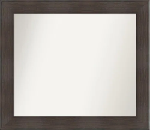 Vista 91 de Amanti Art Espejo personalizado, espejo de baño de veta de madera rústica William, espejo de pared o espejo de tocador de baño sobre el fregadero