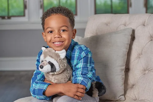 Vista 7 de Wild Republic Peluche de mapache, animal de peluche, regalo para niños, Cuddlekins de 12 pulgadas