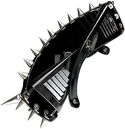 Vista 4 de punkman2000 Cool Rock Punk Spike Gafas de sol de metal tachonadas Moto Biker Gafas Negro