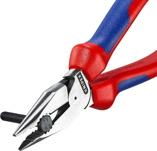Vista 6 de KNIPEX 08 22 185 Alicates combinados puntiagudos con asas cómodas Negro Atramentized 7.283 in