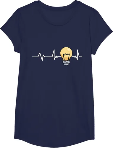 Vista 62 de Bombilla Heartbeat bombilla regalo bombilla bombilla camiseta Negro
