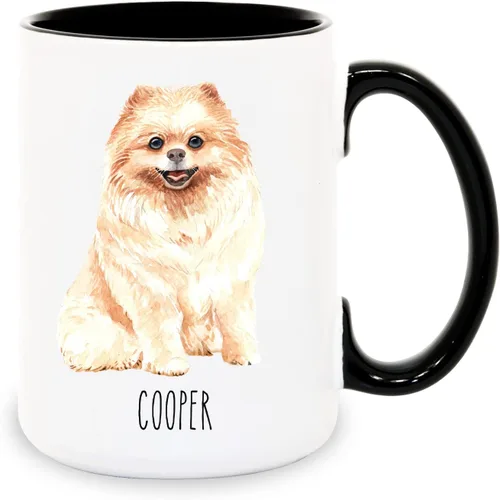 Vista 18 de Tazas de café personalizadas Beagle con nombre para mamá y papá de perro - Regalos personalizados para mejores amigos - Regalo para abuela y abuelo
