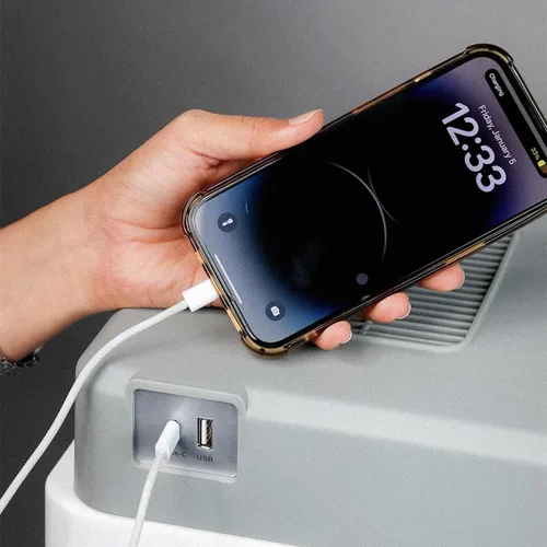 Vista 8 de Pinnacle Thermoware - Enfriador eléctrico grande de 30 litros para bebidas frías y calientes y alimentos - Enfriador de viaje de 12 V