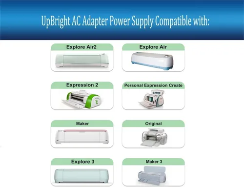 Vista 4 de UpBright Adaptador de 18V 2.5A AC/DC para Cricut Explore Air 2 Expression 2 Create Mini Cake Maker Cortadora 14-0001 JOD-SWR-05758 KSAH1800250T1M2