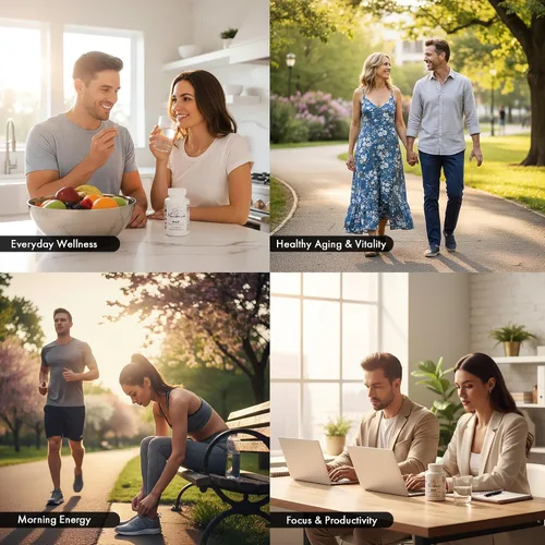 Vista 7 de Suplemento fermentado de NAD+ con resveratrol y quercetina, energía celular bio-idéntica y apoyo al envejecimiento saludable, vegano, sin OMG, 30