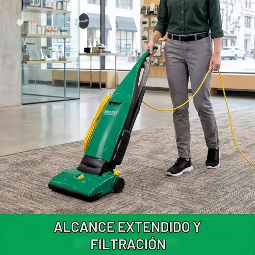 Vista 4 de Bissell BigGreen Commercial PowerForce con bolsa, ligera, vertical, industrial, aspiradora, BGU1451T