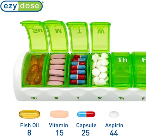 Vista 3 de Ezy Dose, 67049, Semanal, paquete de de 1, Anaranjado, 1, 1