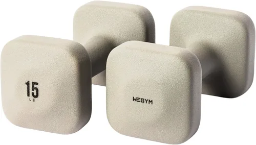 Vista 23 de WeGym Square Dumbbells for Home Gym, Hand Weights for Strength Training