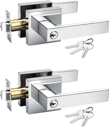 Vista 131 de KNOBWELL - Juego de cerradura con 1 picaporte resistente para puertas de una cara, ideal para puertas interiores reversibles, 0.93 libras