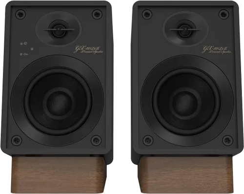 Vista 6 de Onkyo Creator Series GX-10DB Altavoces Amplificados, Negro - woofer de 3 pulgadas, USB/C, línea/Phono, puertos ópticos y conectividad de audio