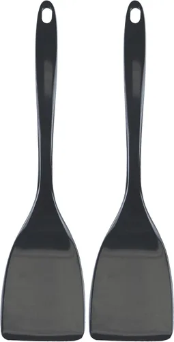 Vista 19 de Reston Lloyd - Espátula para sartenes antiadherentes, resistente al calor, aleta, sin BPA, utensilio de melamina con mango ergonómico de 11 Negro