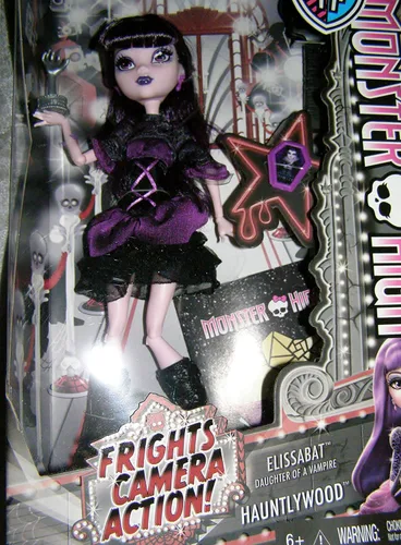 Vista 2 de Mattel Monster High Frights, Camera, Action! Muñeca Elissabat