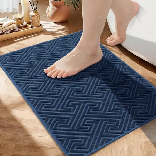 Vista 37 de YIHOUSE Alfombras de baño beige de 17 x 24 pulgadas, de secado rápido, antideslizantes, absorbentes, lavables a máquina, fina alfombra de baño