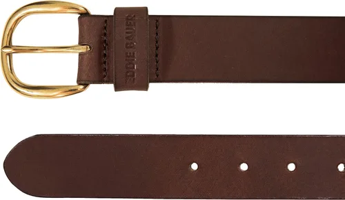 Vista 2 de Eddie Bauer Cinturones de cuero casuales para mujer con hebilla de metal duradera Cuero clásico - Marrón