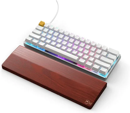 Vista 3 de Glorious Teclado para juegos personalizado, GMMK 60% compacto, teclado mecánico con cable USB C, interruptores y teclas intercambiables en caliente