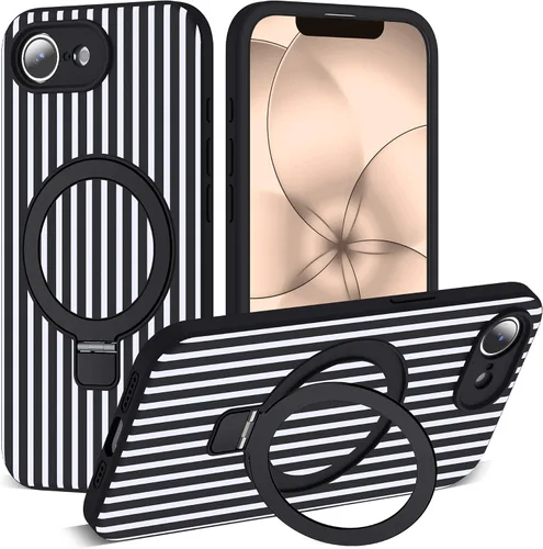 Vista 126 de SKYLMW Funda diseñada para iPhone 11 con soporte magnético invisible Compatible con Mag-Safe, a prueba de caídas de grado militar, a prueba