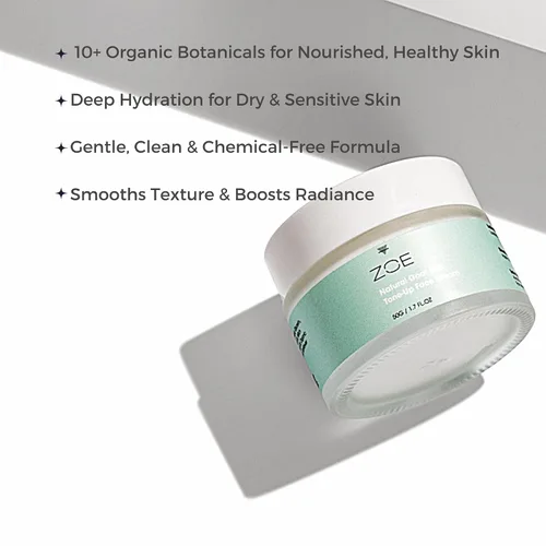 Vista 2 de ZOE Crema facial Radiance - Crema hidratante facial para una piel brillante - Extractos botánicos y vitaminas y leche de cabra - Hidratante