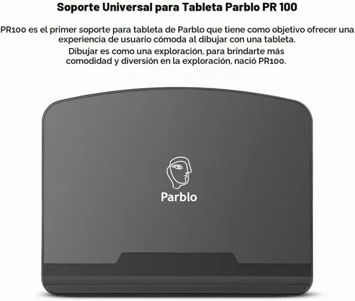 Vista 6 de Parblo PR 100 Soporte universal para tableta de dibujo ajustable para monitores de gráficos digitales de dibujo de 10 a 16 pulgadas, tabletas
