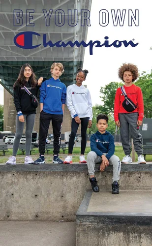 Vista 4 de Champion Sudadera con capucha de forro polar con cremallera para niños