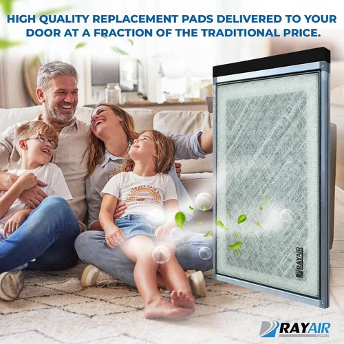 Vista 5 de RAYAIR SUPPLY Almohadillas de filtro de repuesto de 20 x 24 pulgadas compatibles con PureAiRx Air Cleaner 20x24 (3 unidades), color blanco