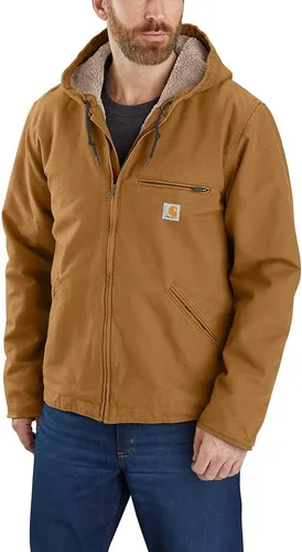 Vista 6 de Carhartt Men's Washed Duck Sierra Jacket Negro