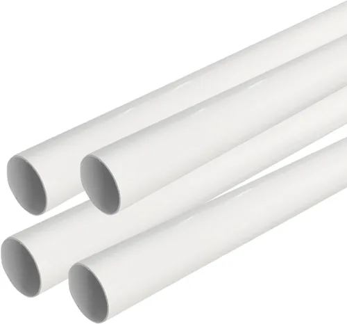 Vista 12 de Bridas de soporte para barra de armario con accesorio de rosca, enchufes de poste de ropa resistentes para armarios Blanco brillante 1 par