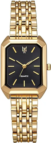 Vista 11 de BESTKANG Relojes para mujer, relojes de pulsera de acero con correa de acero, reloj de pulsera de cuarzo cuadrado simple de moda casual