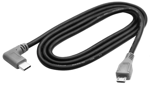Vista 4 de Cable extensor USB micro a tipo C de 90 grados USB 2.0 tipo C macho a micro 2.0 macho de sincronización de datos y cable de carga para MacBook