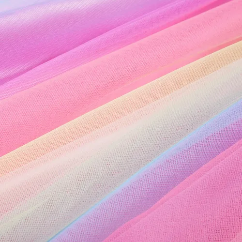 Vista 6 de Uhnice Vestido de malla sin mangas con lentejuelas para niña pequeña para fiesta de boda