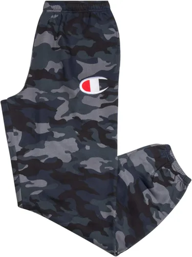 Vista 8 de Champion Pantalones deportivos grandes y altos para hombre - Pantalones deportivos de forro polar bordados Negro