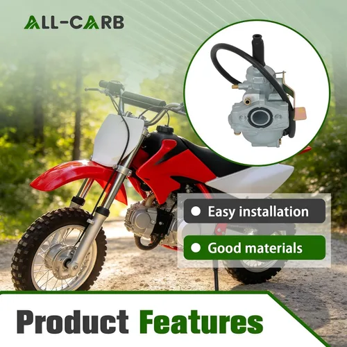 Vista 2 de Carburador y barra de agarre del manillar y cable del acelerador de repuesto para Honda CRF50F XR50R Z50 Z50A Z50R Carb