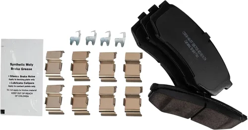 Vista 4 de TRQ Kit de pastillas de freno trasero y rotor, kit químico de freno, pastillas de freno de cerámica compatible con Lexus GX470 Toyota 4Runner