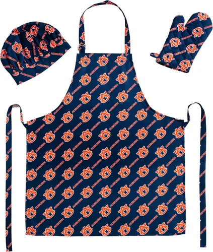 Vista 8 de Northwest NCAA unisex-adult 3-piece Apron, Oven Mitt and Chef Hat Set