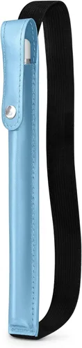 Vista 19 de DTTO Estuche para Apple Pencil Pro, Apple Pencil de 1ª/2ª generación y (USB-C), funda de piel sintética con banda elástica desmontable que se fija