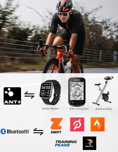 Vista 4 de iGPSPORT Speed or Cadence Sensor, Bluetooth ANT+ Wireless Waterproof Cycling Sensor, Compatible with Bike Computer Stationary Bike