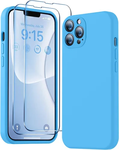 Vista 33 de BossKiss Funda compatible con iPhone 13 Pro, silicona de alta calidad mejorada [protección de cámara] [2 protectores de pantalla]