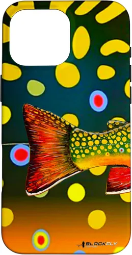Vista 19 de Brook Trout Fly Fishing Trout Skin Phone Case by Black Fly Case for iPhone 17