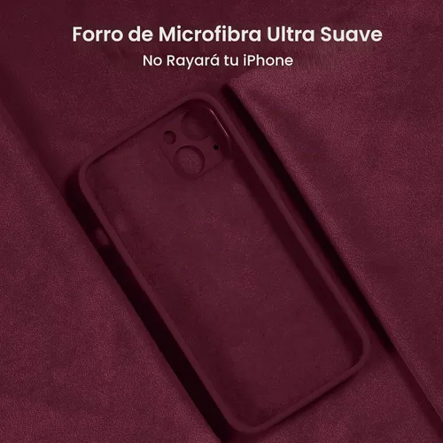 Vista 5 de FireNova Funda diseñada para iPhone 13, funda de teléfono de silicona mejorada [protección de cámara] con [2 protectores de pantalla], forro A-Plum